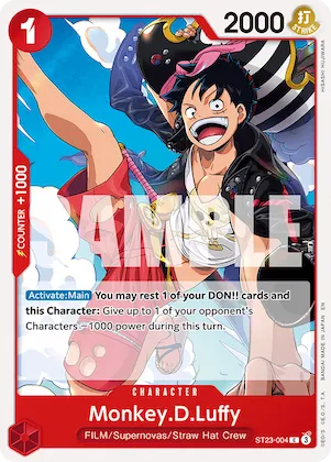 Monkey D. Luffy st23-004 – ST31 – Starter Deck 31: RED Monkey.D.Luffy