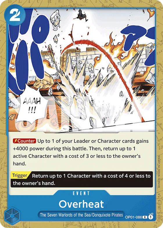 Overheat op1-086 – ST17 – Starter Deck 17: BLUE Donquixote Doflamingo