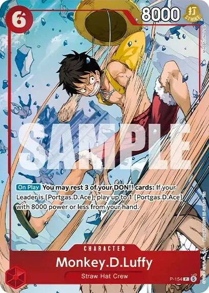Monkey.D.Luffy (Premium Card Collection -Flame-Flame Fruit Coliseum Edition-) #p-154 – One Piece Promotion Cards