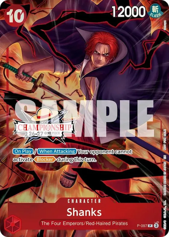 Shanks (CS 26-27 Event Pack) #p-097 – One Piece Promotion Cards