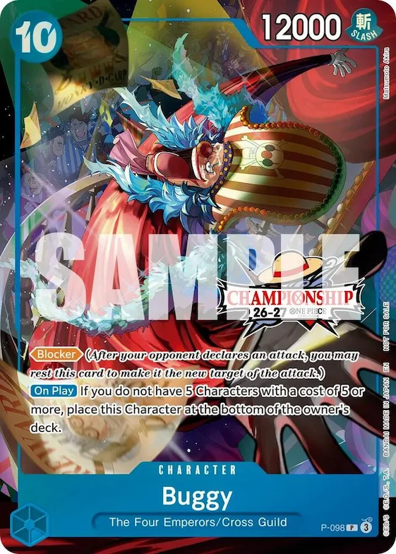 Buggy (CS 26-27 Event Pack) #p-098 – One Piece Promotion Cards
