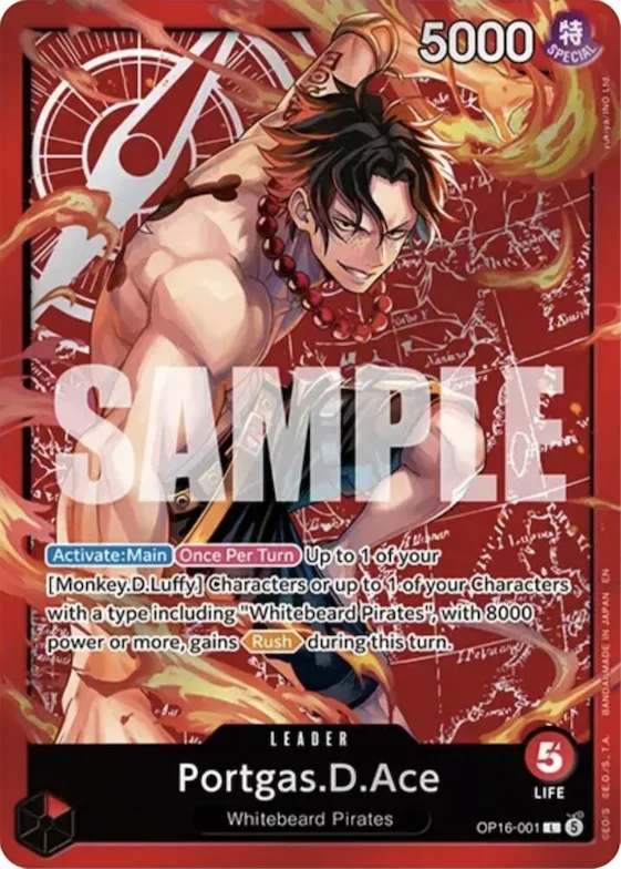 Portgas.D.Ace (Ace Deck) #op16-001 – Set Sail Deck Set