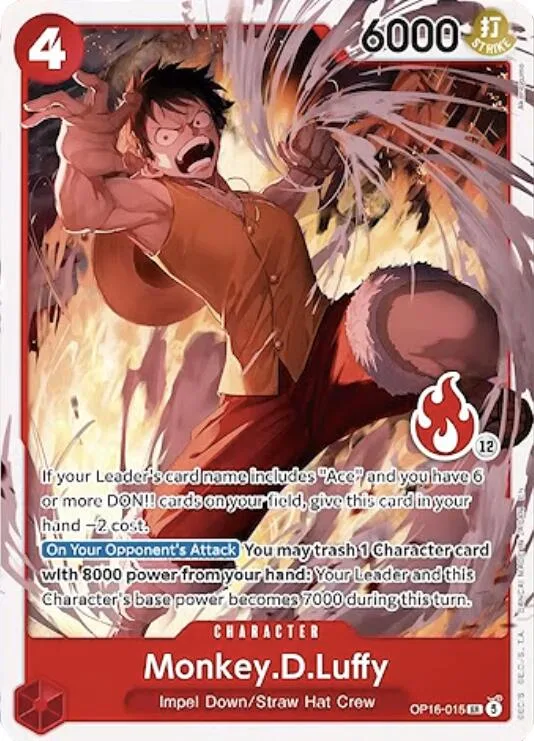 Monkey.D.Luffy (OP16-015) (Ace Deck) #op16-015 – Set Sail Deck Set