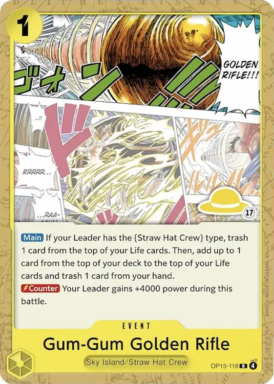 Gum-Gum Golden Rifle (Luffy Deck) #op15-116 – Set Sail Deck Set