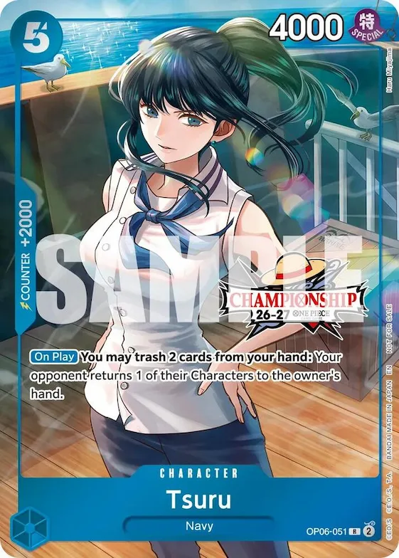 Tsuru (CS 26-27 Celebration Pack) #op6-051 – One Piece Promotion Cards
