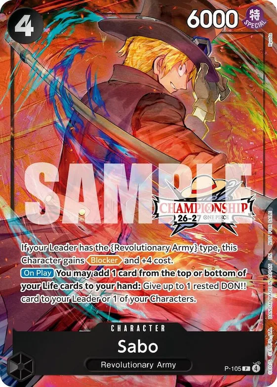 Sabo (CS 26-27 Celebration Pack) #p-105 – One Piece Promotion Cards
