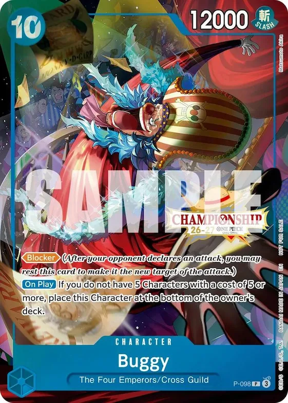 Buggy (CS 26-27 Event Pack Finalist Ver.) #p-098 – One Piece Promotion Cards