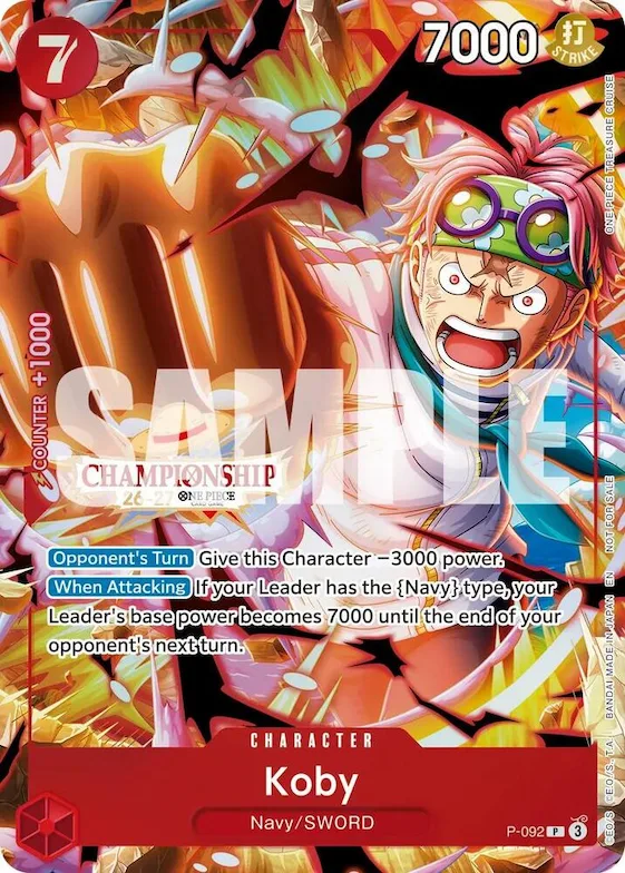 Koby (CS 26-27 Event Pack Finalist Ver.) #p-092 – One Piece Promotion Cards