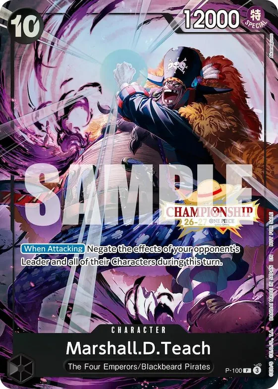 Marshall.D.Teach (CS 26-27 Event Pack Finalist Ver.) #p-100 – One Piece Promotion Cards