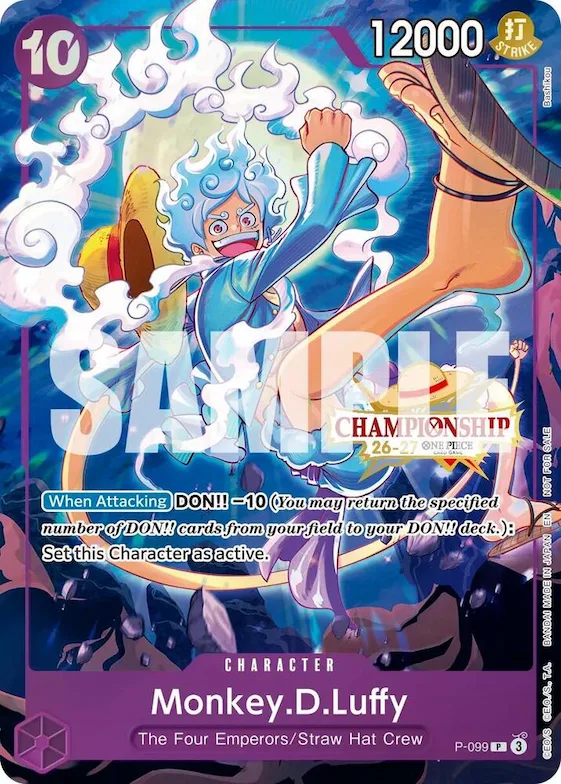 Monkey.D.Luffy (CS 26-27 Event Pack Finalist Ver.) #p-099 – One Piece Promotion Cards