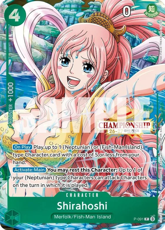 Shirahoshi (CS 26-27 Event Pack Finalist Ver.) #p-091 – One Piece Promotion Cards