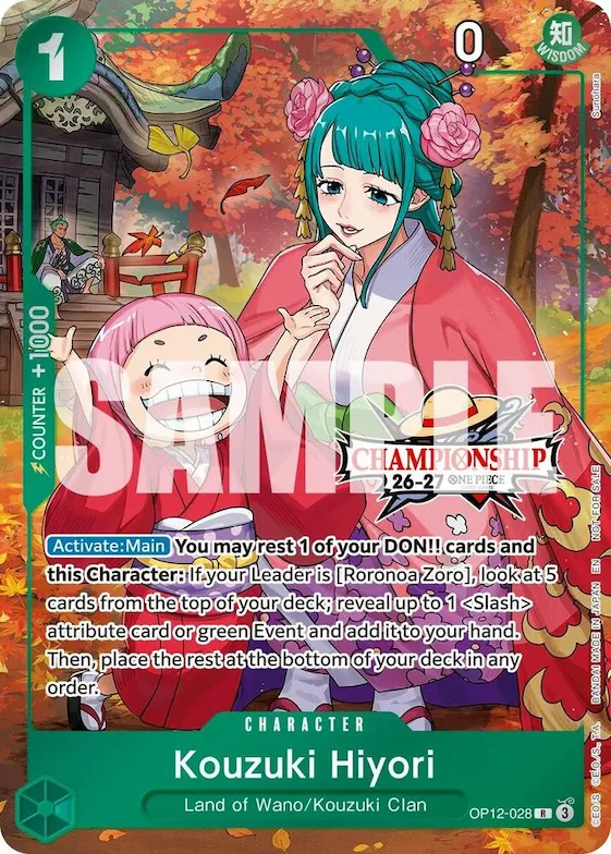 Kouzuki Hiyori (CS 26-27 Celebration Pack) #op12-028 – One Piece Promotion Cards