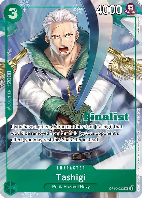 Tashigi (Finalist Card Set Vol.1) #op10-032 – One Piece Promotion Cards