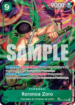 Roronoa Zoro (Treasure Rare) #op6-118 – A Fist of Divine Speed