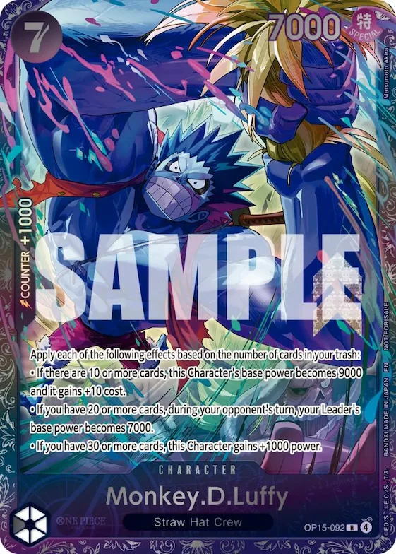 Monkey.D.Luffy (Treasure Cup August 2026) #op15-092 – One Piece Promotion Cards