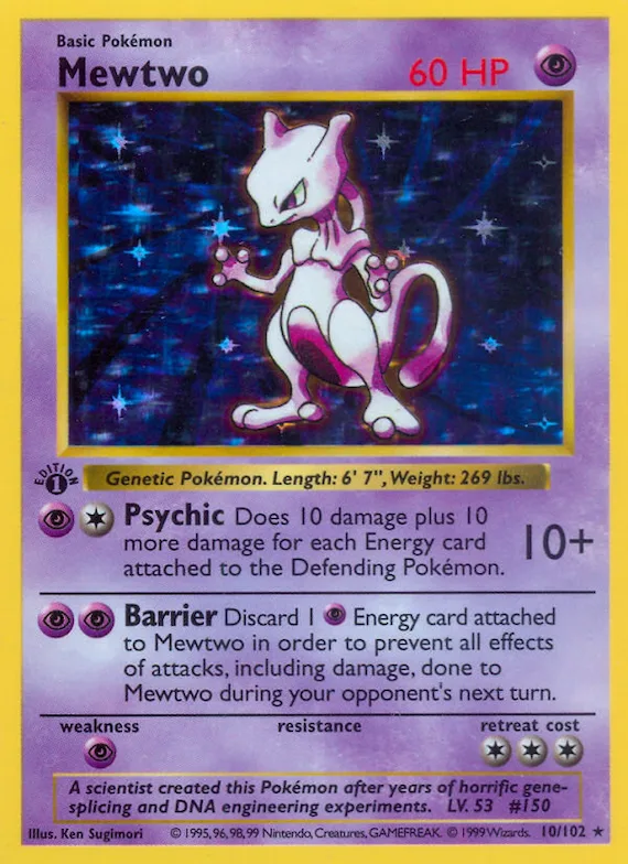 Mewtwo #10 – Base Set