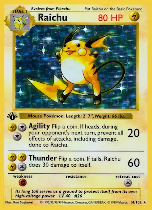 Raichu #14 – Base Set