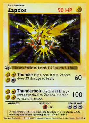 Zapdos #16 – Base Set