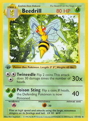 Beedrill #17 – Base Set