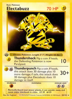 Electabuzz #20 – Base Set