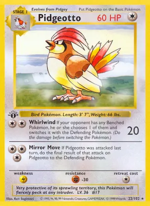 Pidgeotto #22 – Base Set
