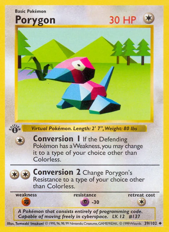 Porygon #39 – Base Set