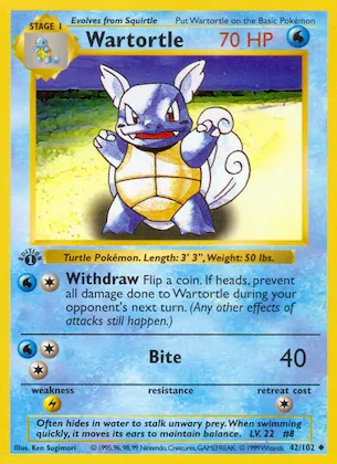 Wartortle #42 – Base Set