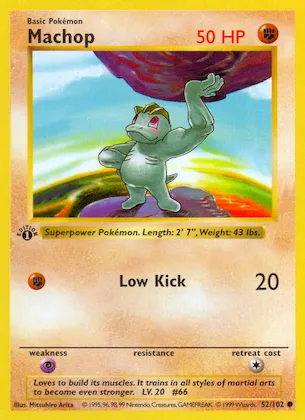 Machop #52 – Base Set