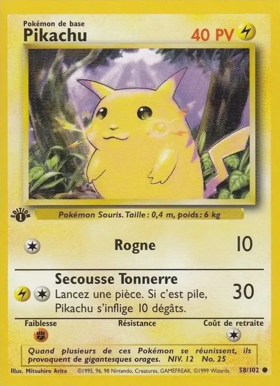 Pikachu 58 – Set de Base