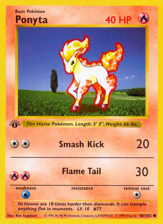 Ponyta #60 – Base Set