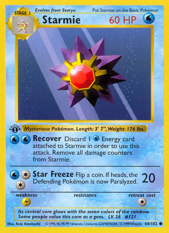 Starmie #64 – Base Set