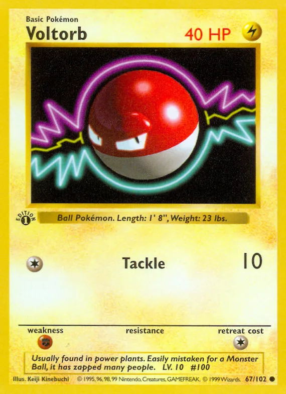 Voltorb #67 – Base Set