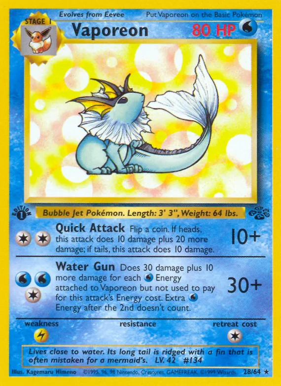 Vaporeon #28 – Jungle