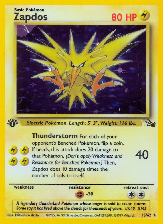 Zapdos #15 – Fossil