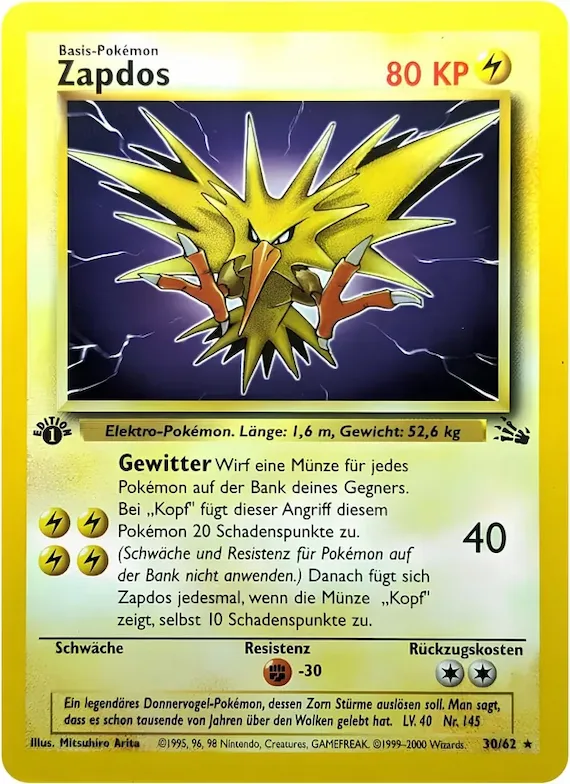 Zapdos 30 – Fossil