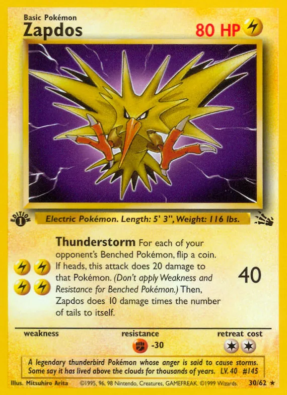 Zapdos #30 – Fossil