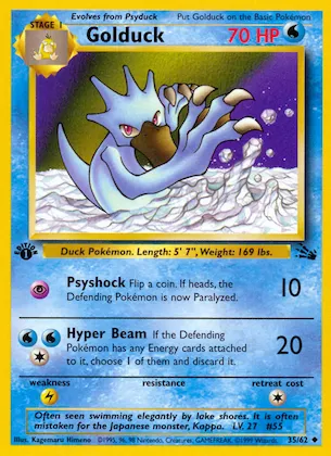 Golduck #35 – Fossil