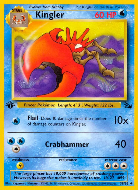 Kingler #38 – Fossil