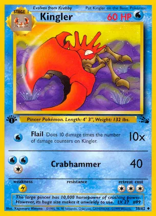Kingler #38 – Fossil