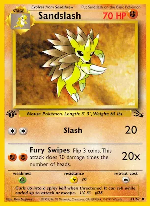 Sandslash #41 – Fossil