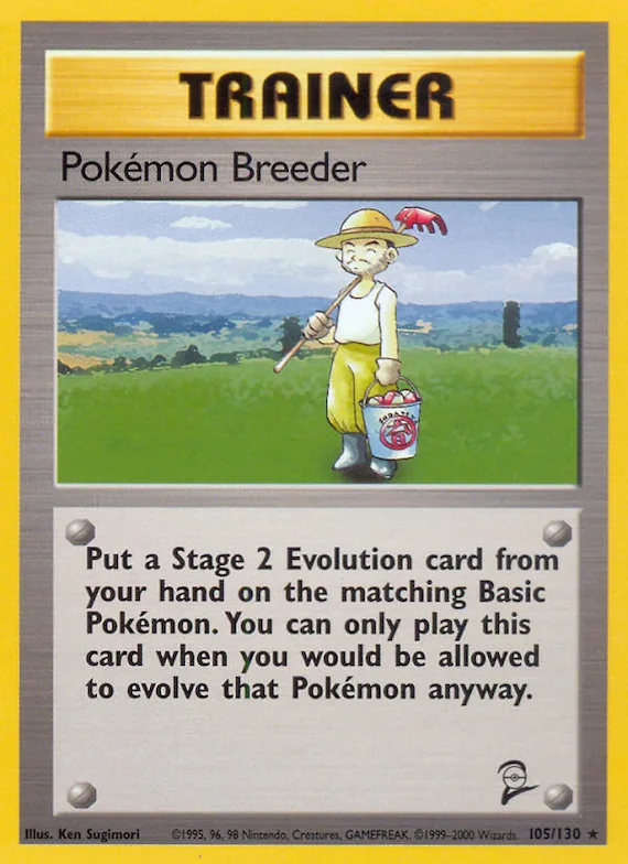 Pokémon Breeder #105 – Base Set 2