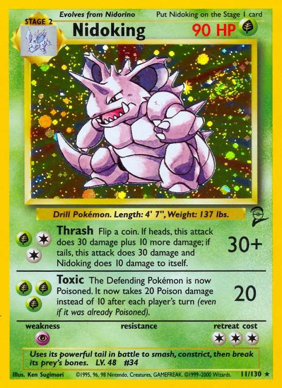Nidoking #11 – Base Set 2