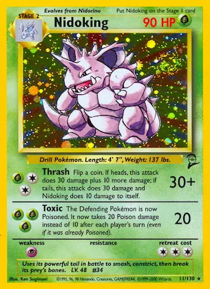 Nidoking #11 – Base Set 2
