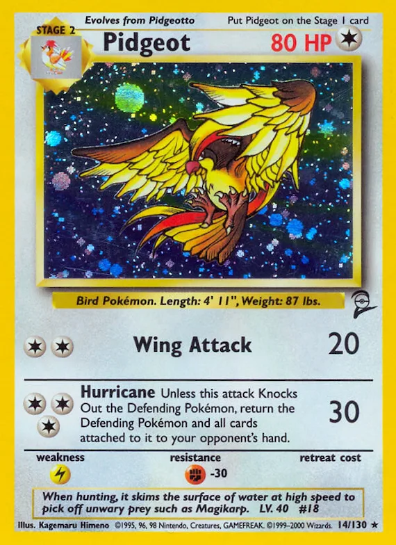 Pidgeot #14 – Base Set 2