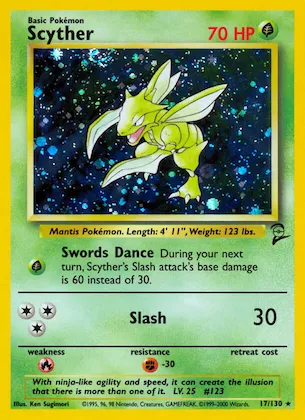 Scyther #17 – Base Set 2