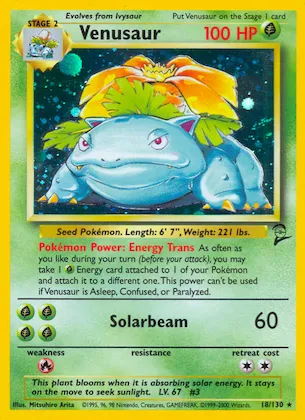 Venusaur #18 – Base Set 2