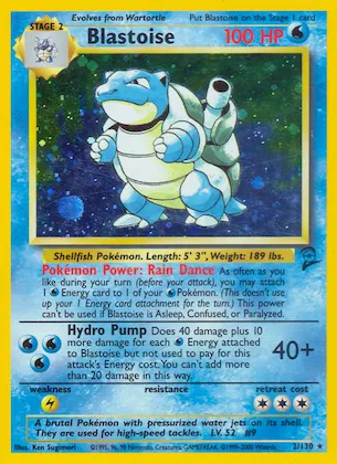 Blastoise n° 2 – Base Set 2