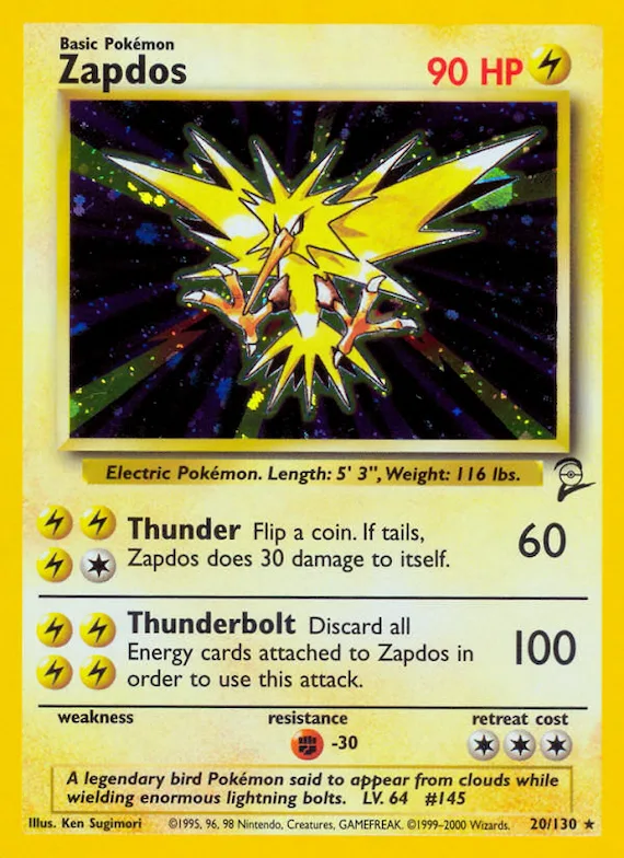 Zapdos #20 – Base Set 2
