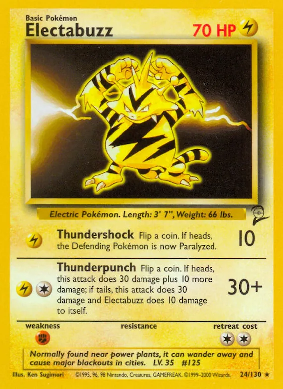 Electabuzz #24 – Base Set 2