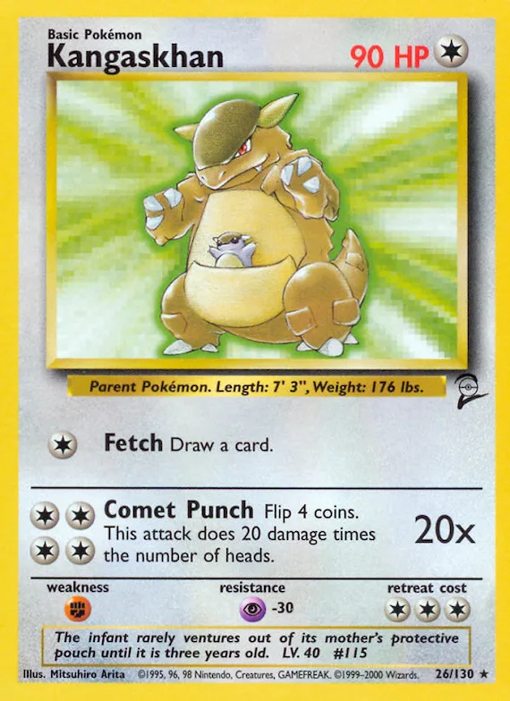 Kangaskhan #26 – Base Set 2